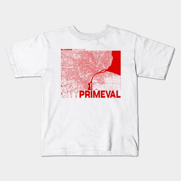 City Primeval Kids T-Shirt by TheUnseenPeril